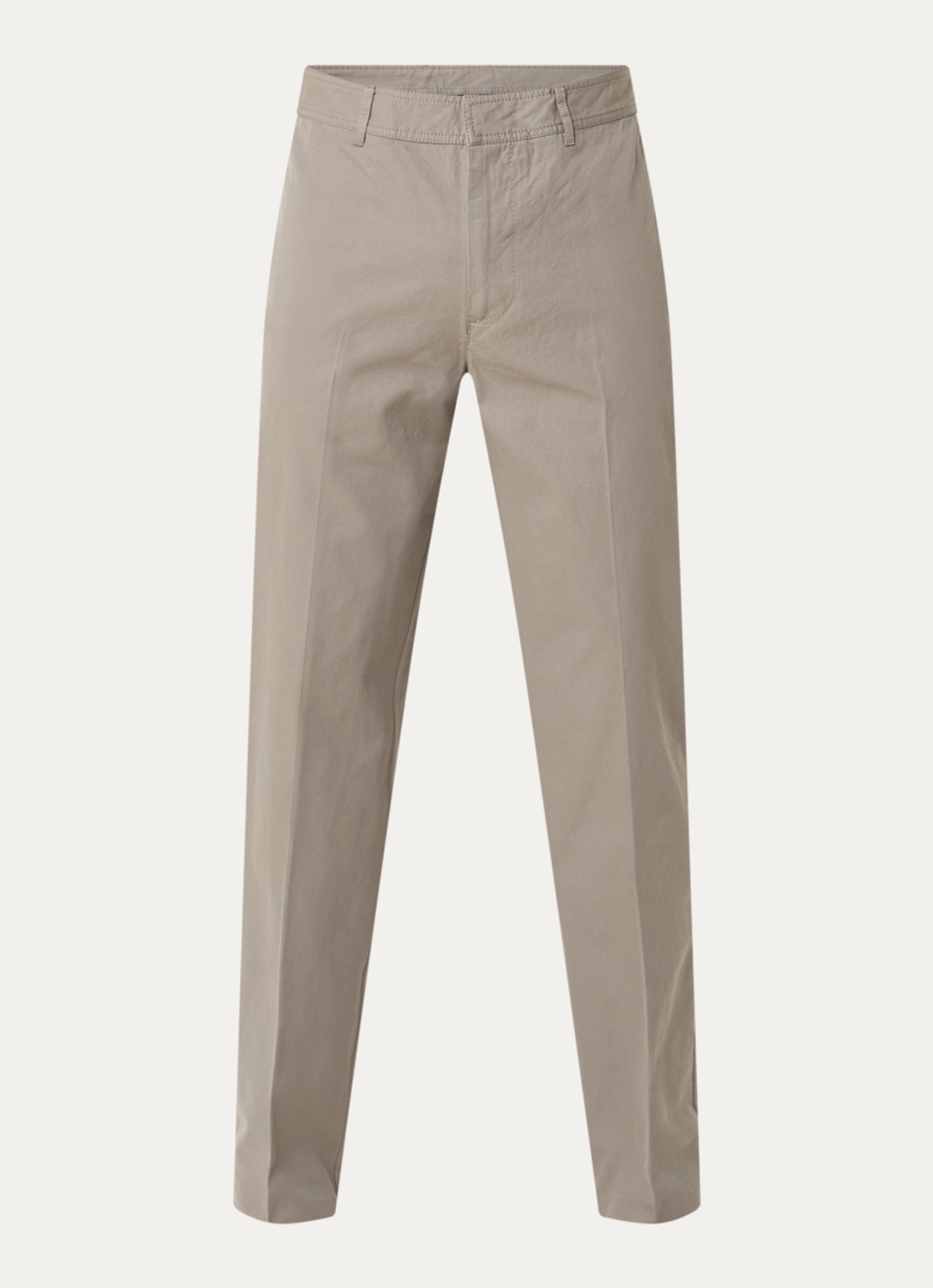 Armani Slim fit pantalon met steekzakken - voorkant zwart