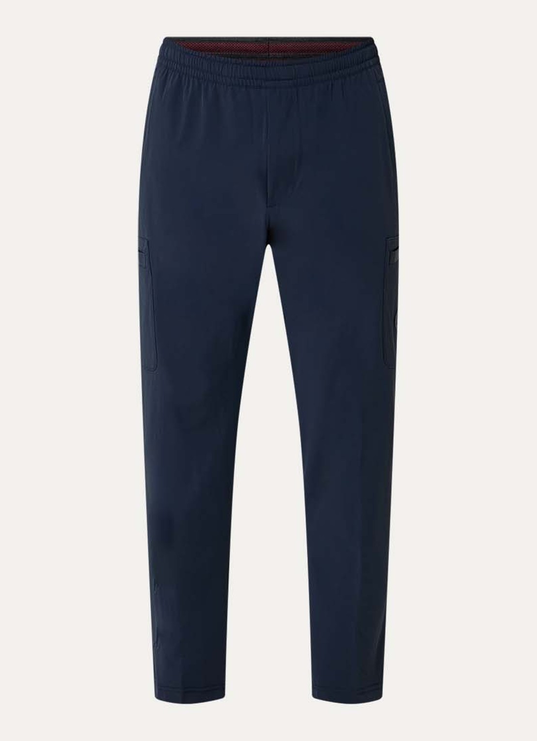 Armani Slim fit trackpants met steekzakken - voorkant donkerblauw