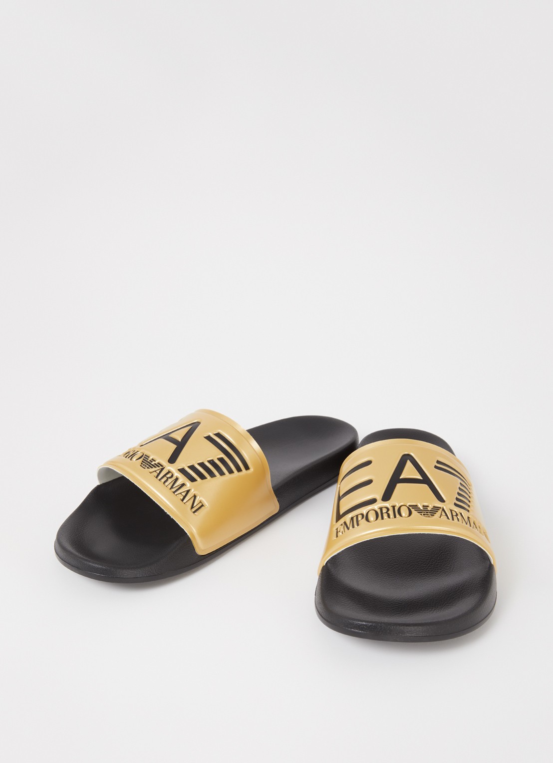 Armani Slipper met logo - detail 3 goud