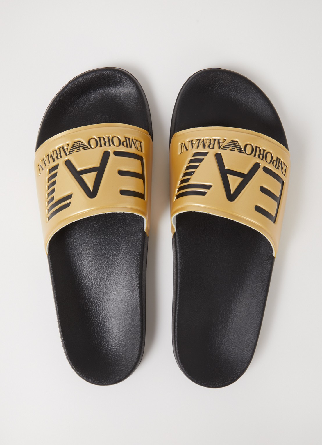 Armani Slipper met logo - detail 4 goud