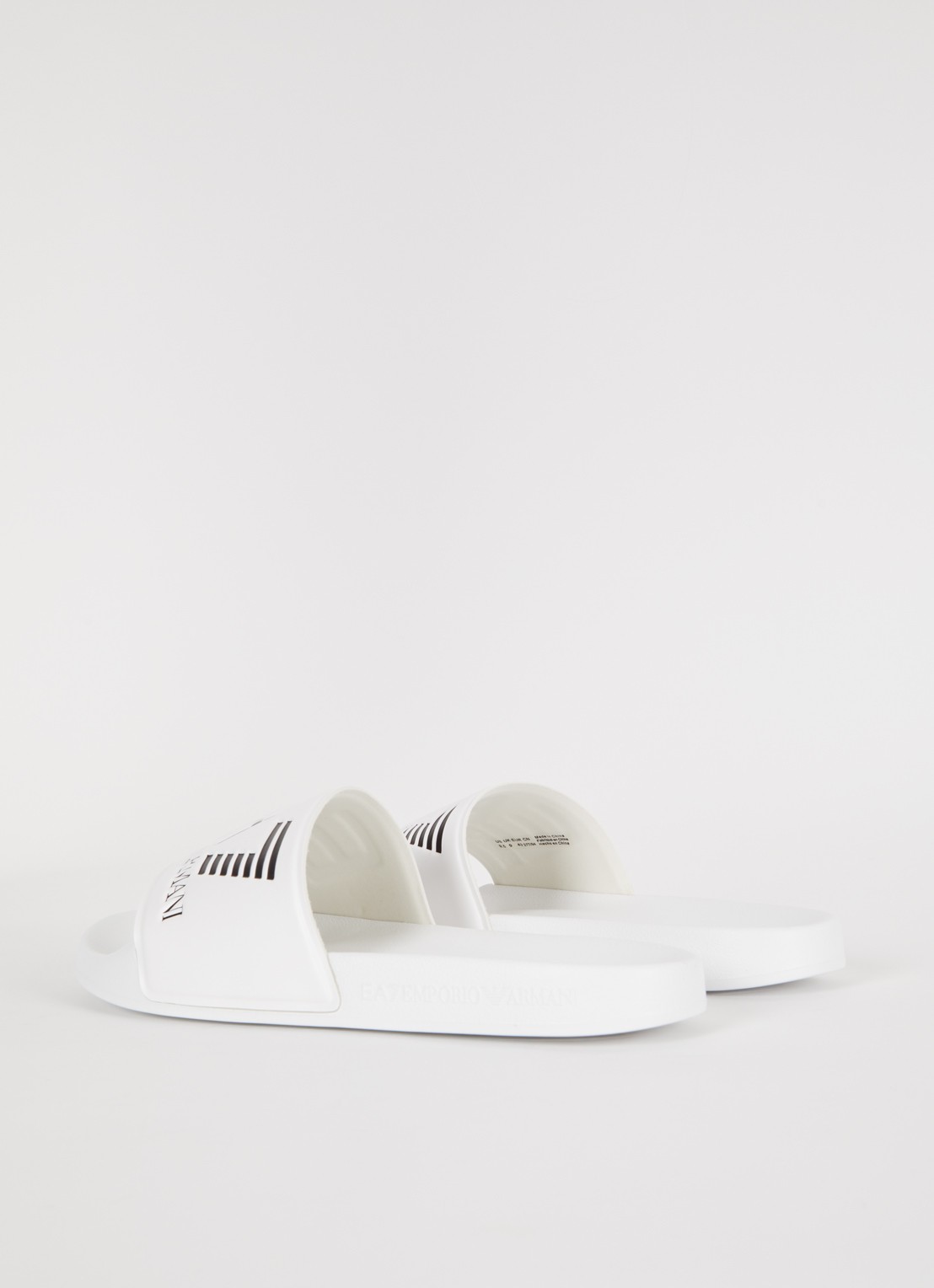 Armani Slipper met logo - achterkant wit
