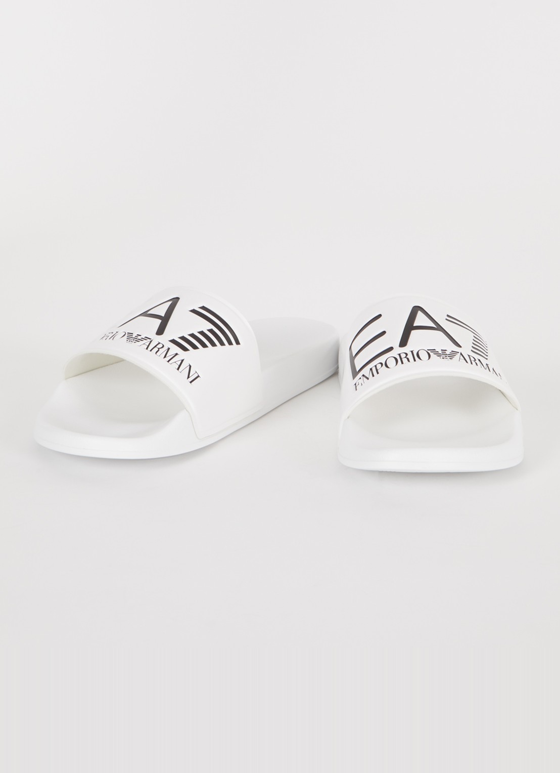 Armani Slipper met logo - detail 3 wit