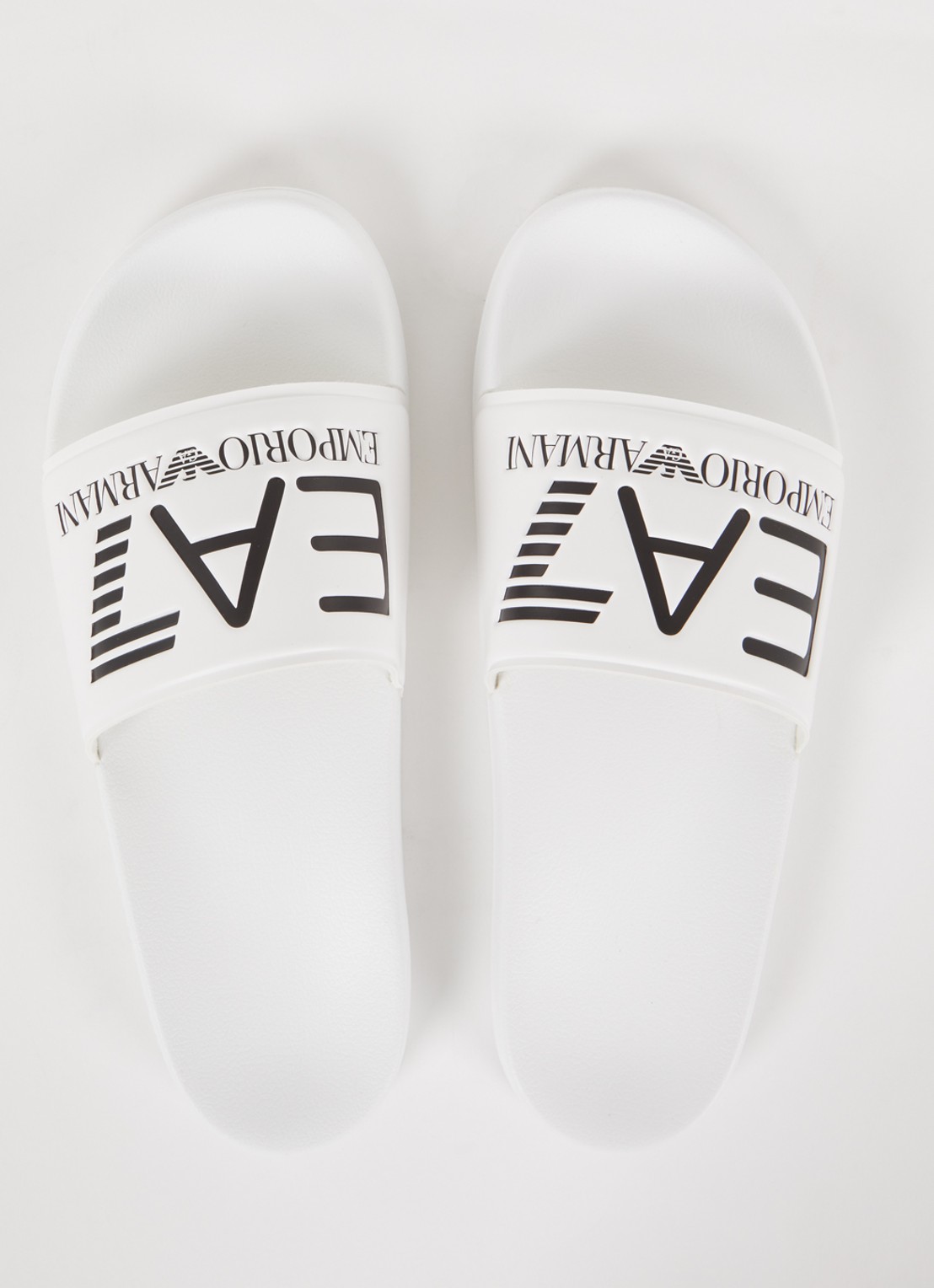 Armani Slipper met logo - detail 4 wit