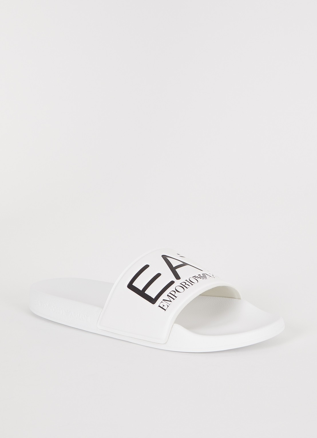 Armani Slipper met logo - voorkant 2 wit