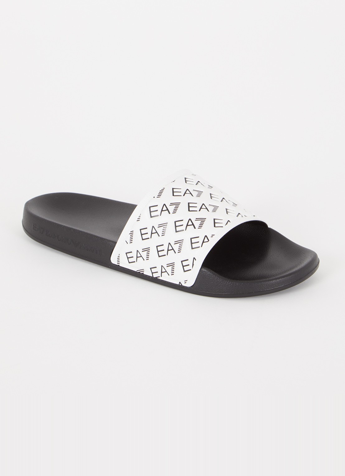 Armani Slipper met logo - voorkant 2 wit