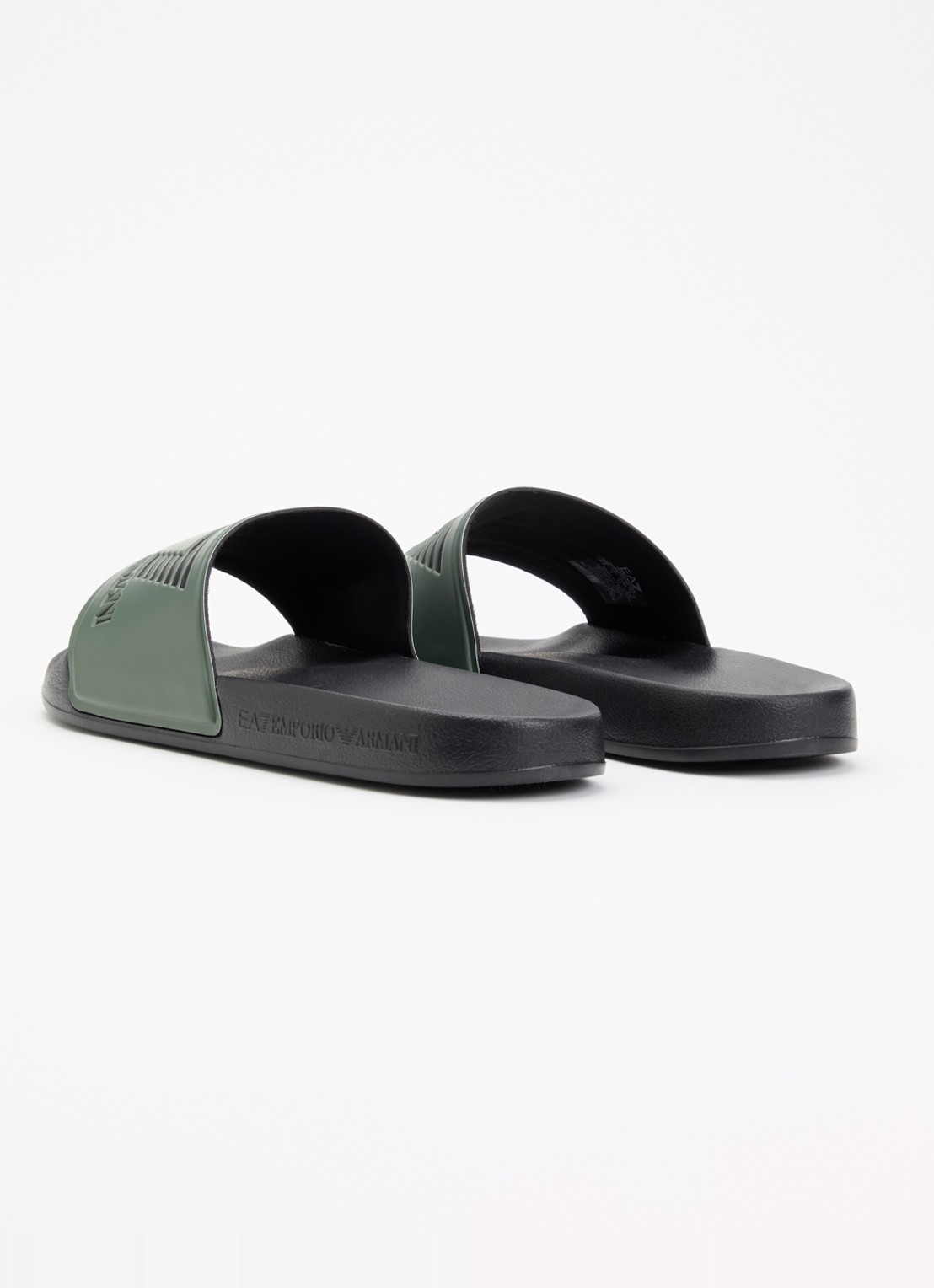 Armani Slipper met logo - achterkant 4 groen