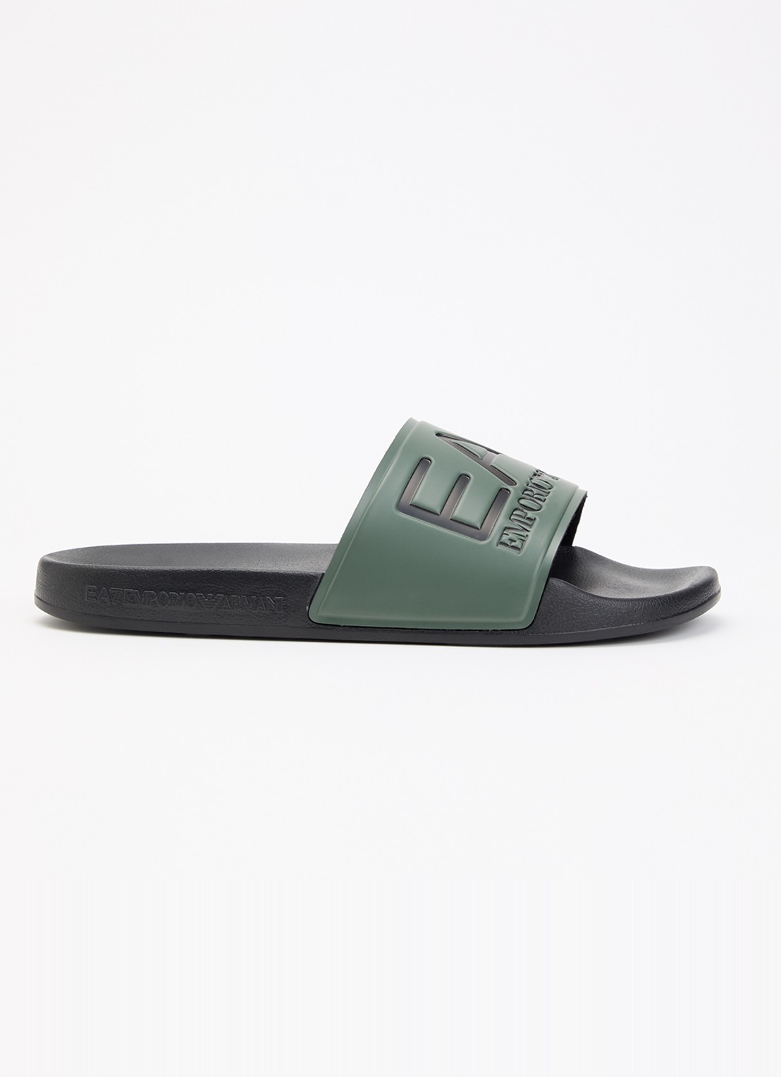 Armani Slipper met logo - voorkant groen