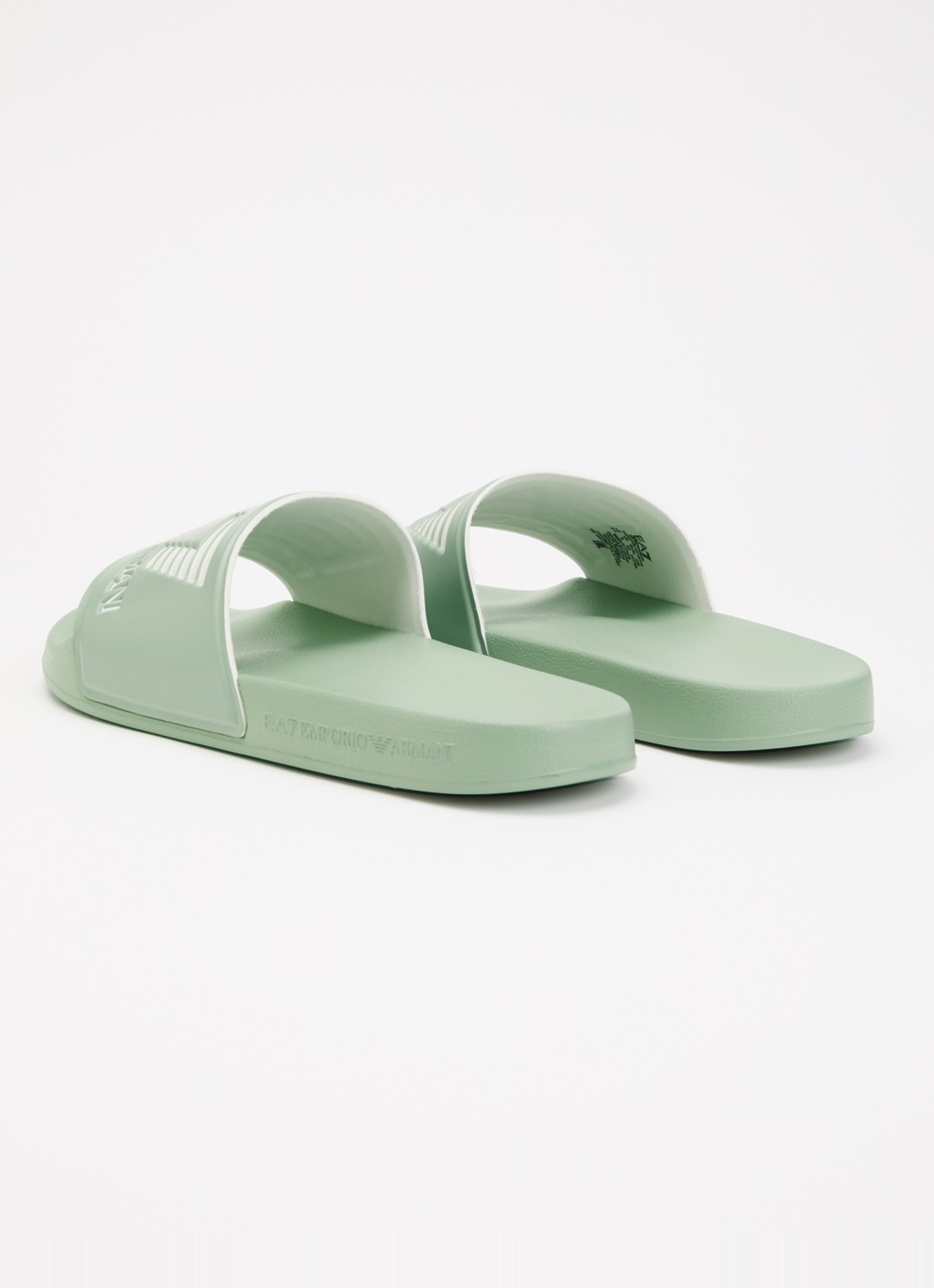 Armani Slipper met logo - achterkant 5 lindegroen