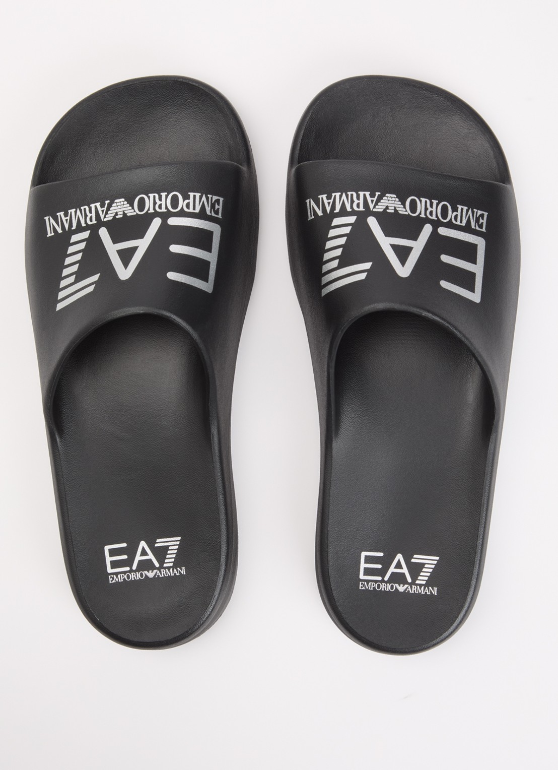 Armani Slipper met logo - detail 2 zwart