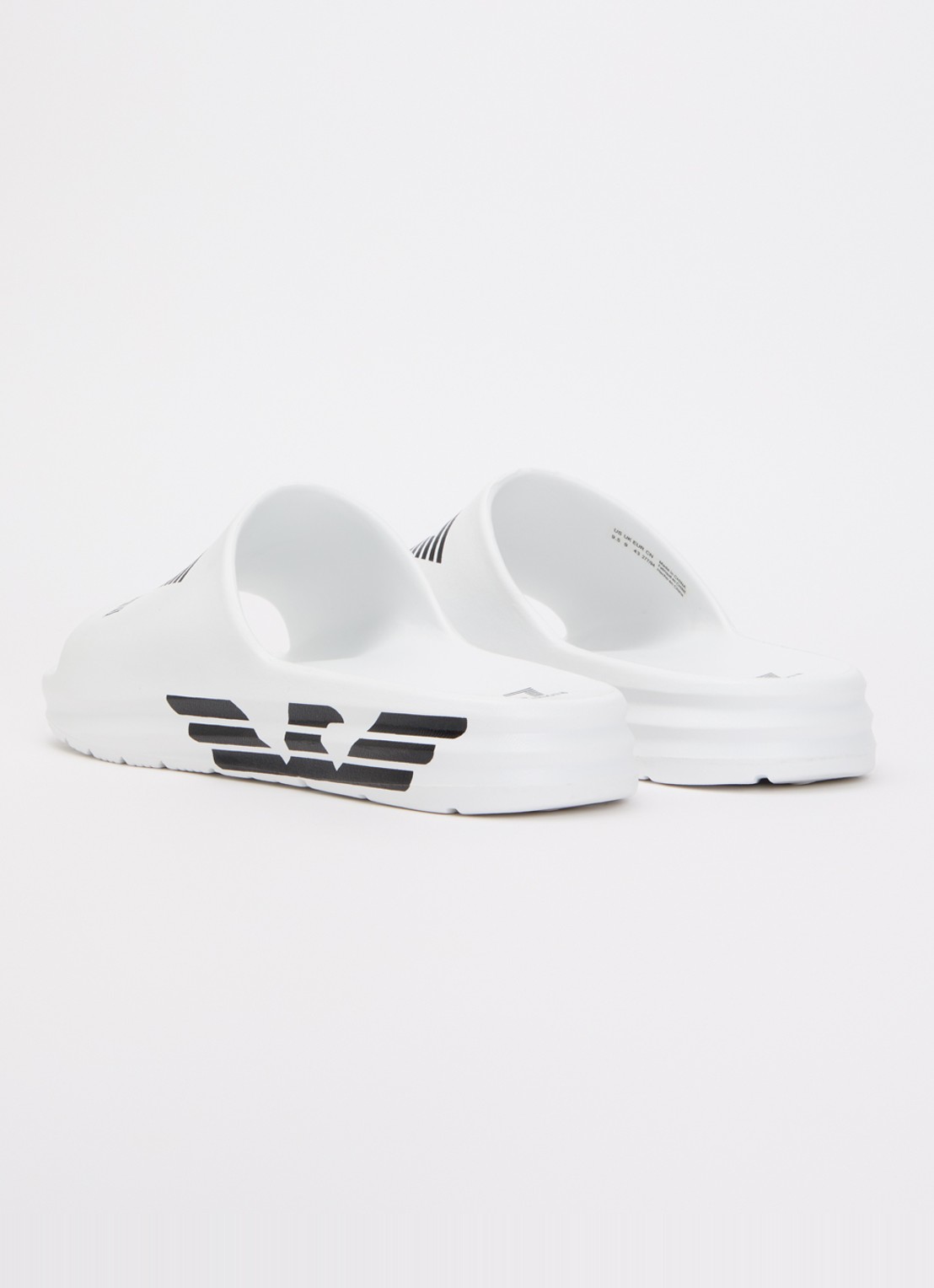 Armani Slipper met logo - achterkant 2 wit