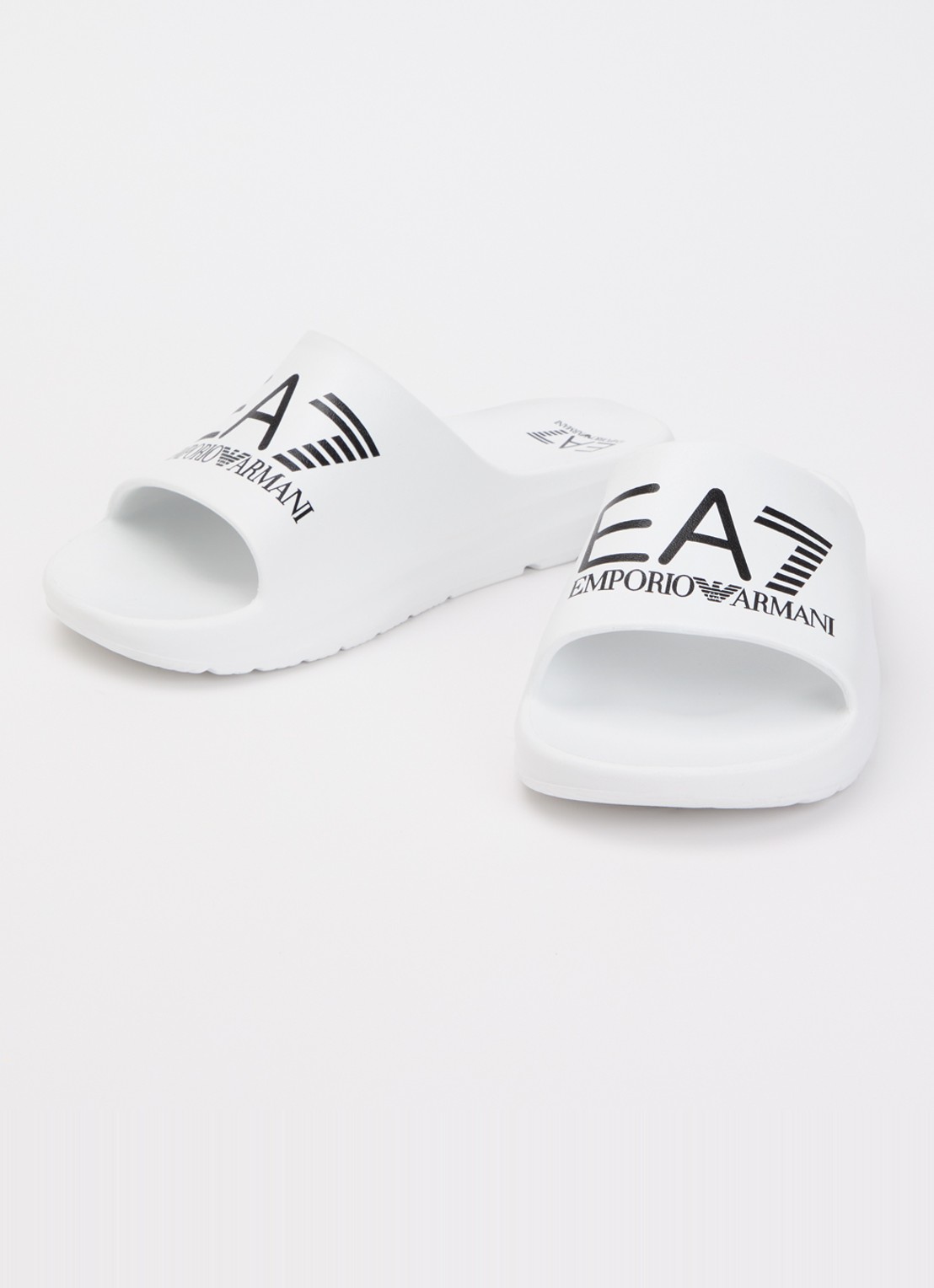 Armani Slipper met logo - detail 3 wit