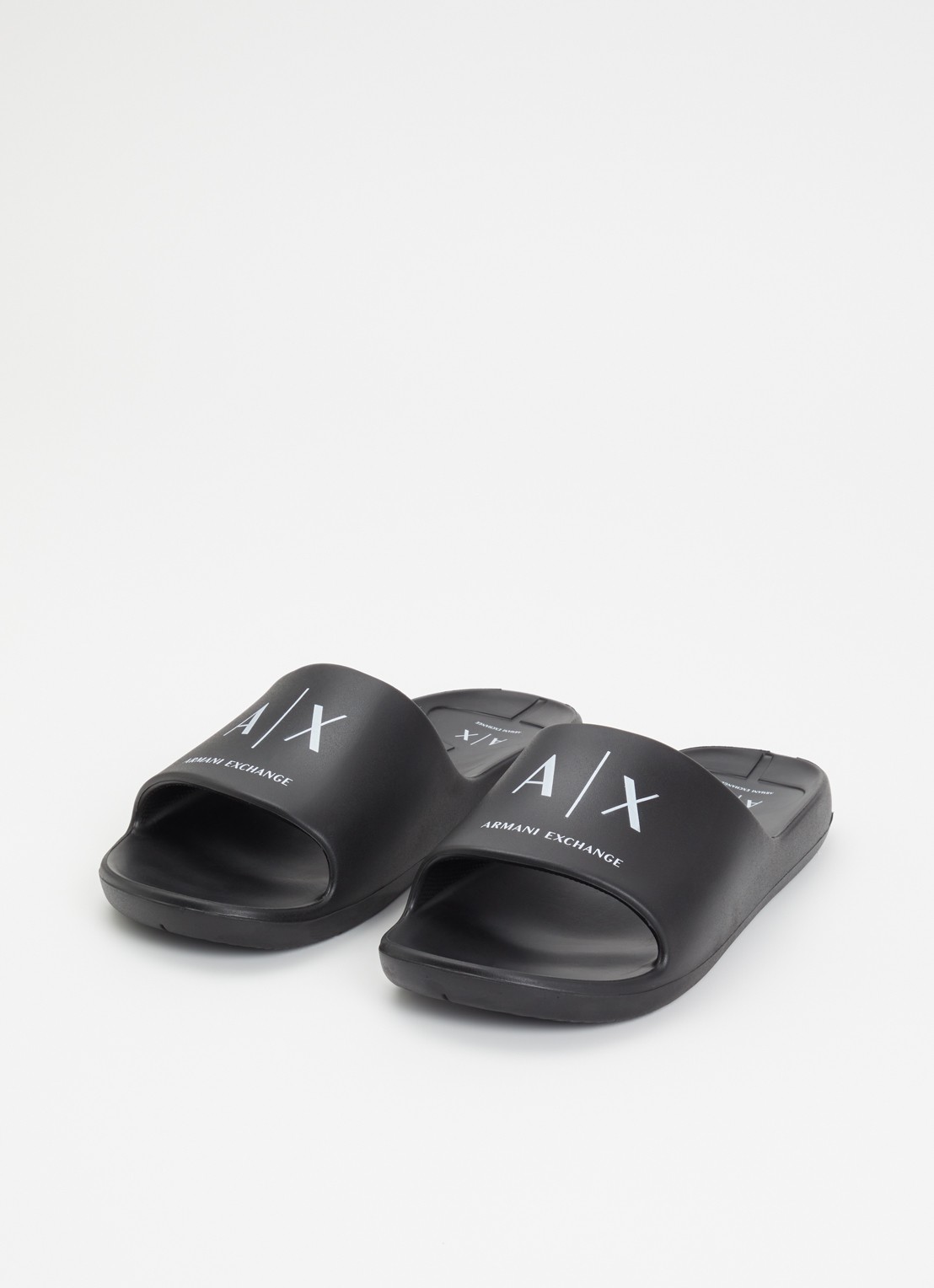Armani Slipper met logo - detail 2 zwart