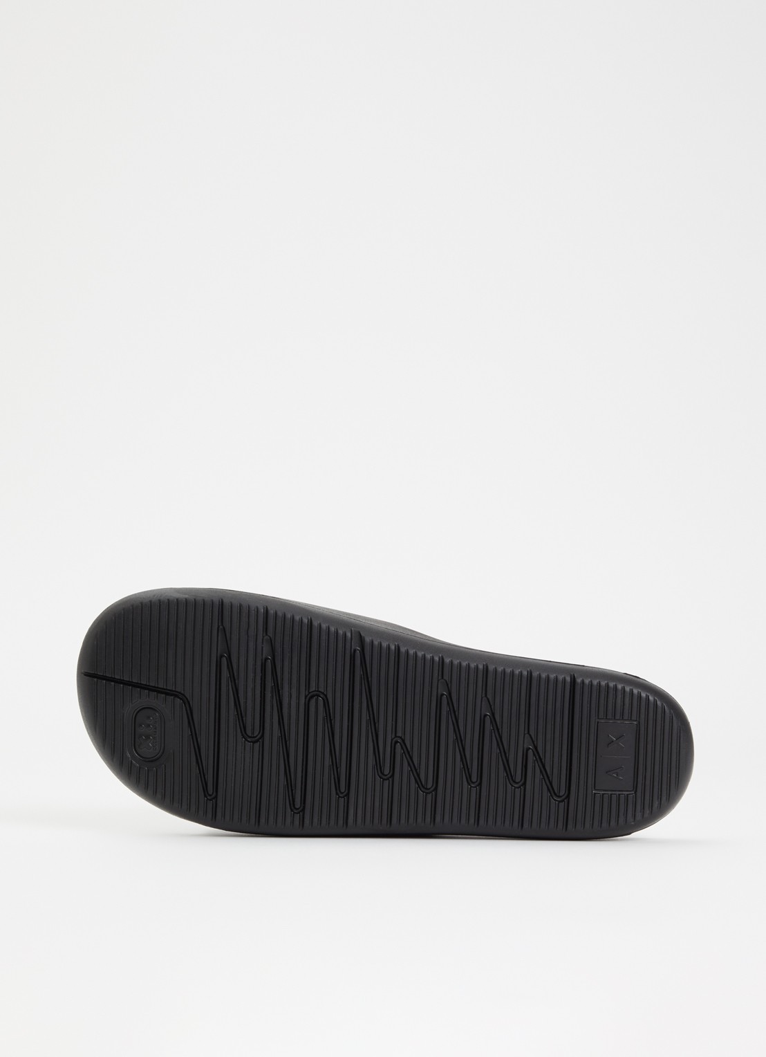 Armani Slipper met logo - detail 4 zwart