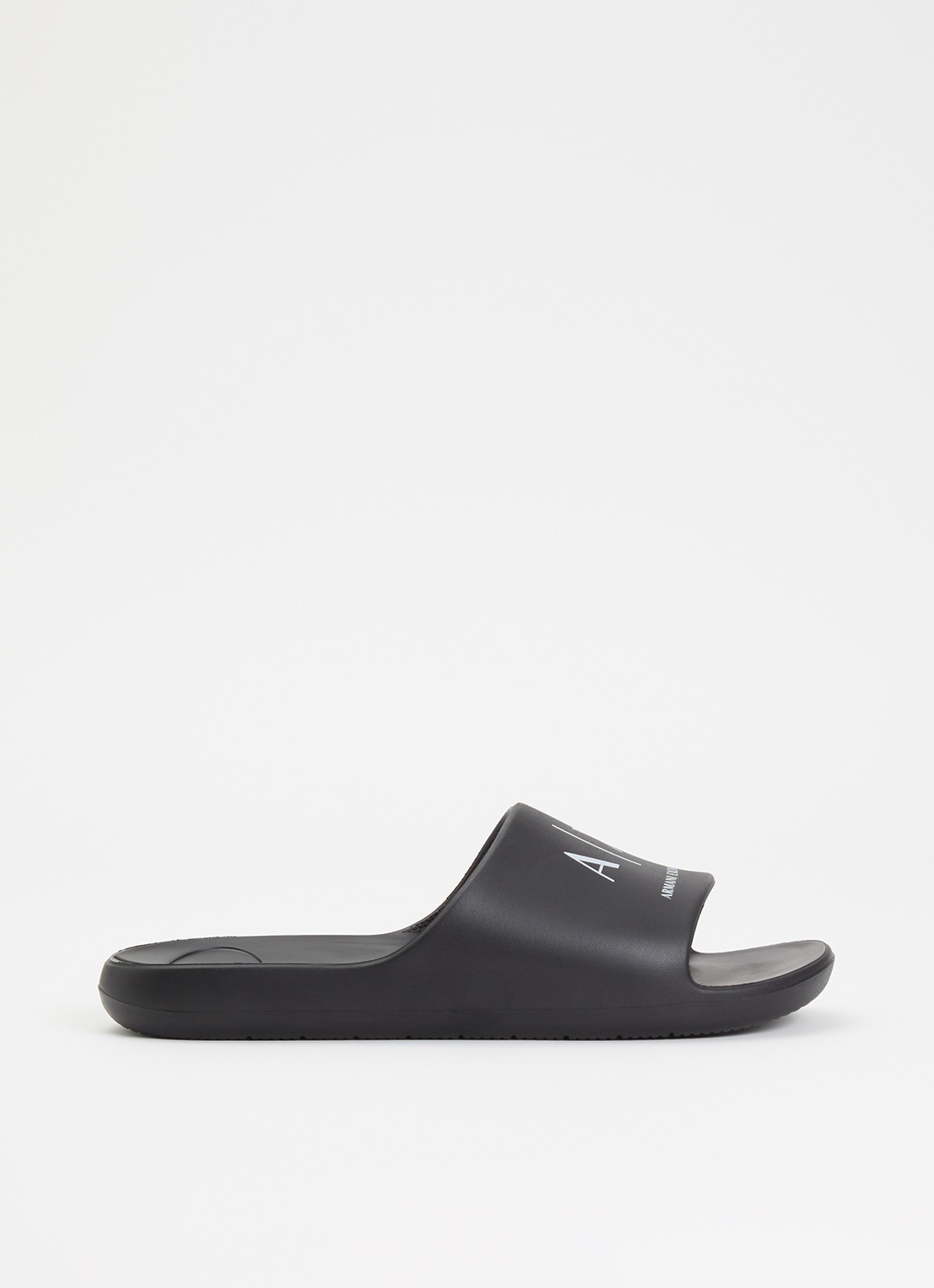 Armani Slipper met logo - voorkant zwart
