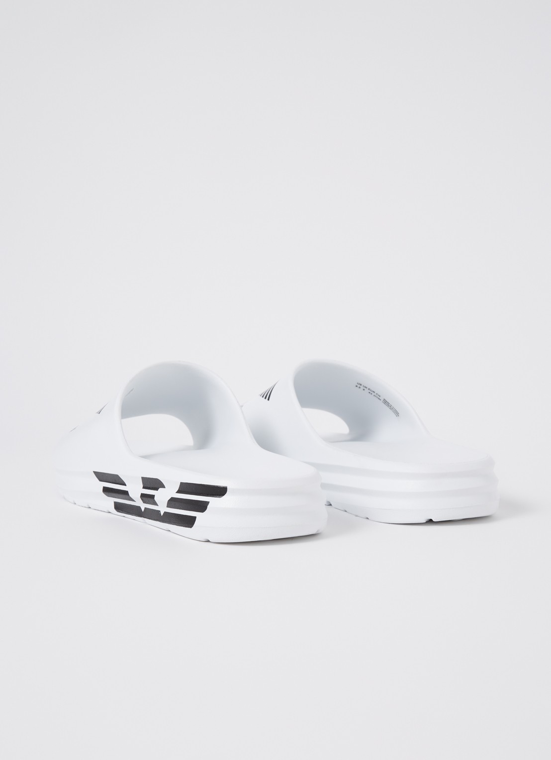 Armani Slipper met logoprint - achterkant wit