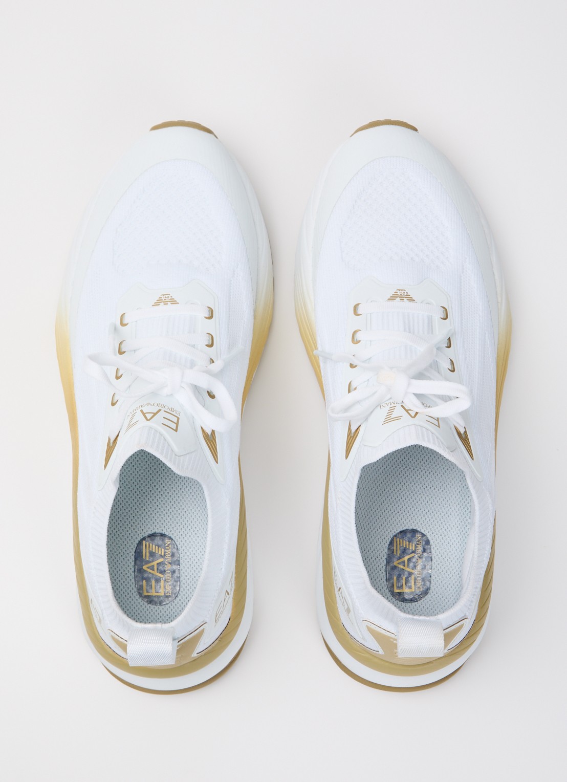 Armani Sneaker met gebreid bovenwerk - detail 4 wit