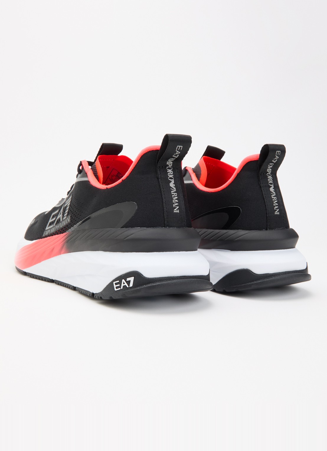 Armani Sneaker met gebreid bovenwerk - achterkant 4 wit