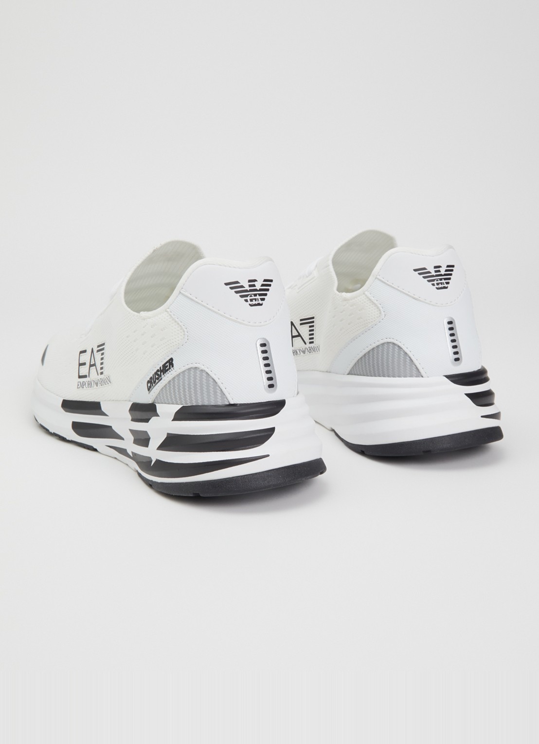 Armani Sneaker met gebreid bovenwerk - achterkant 5 wit
