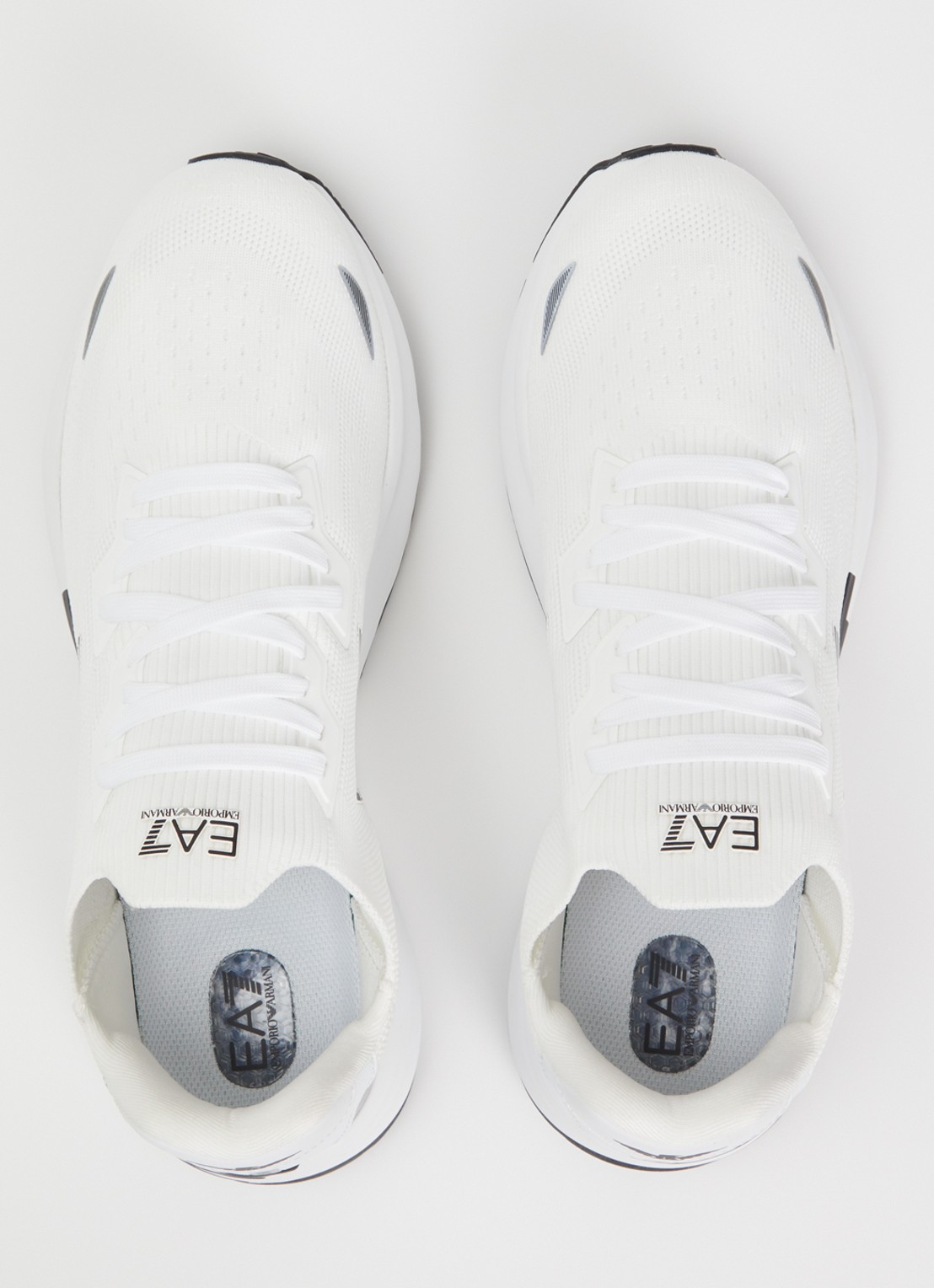 Armani Sneaker met gebreid bovenwerk - detail 2 wit