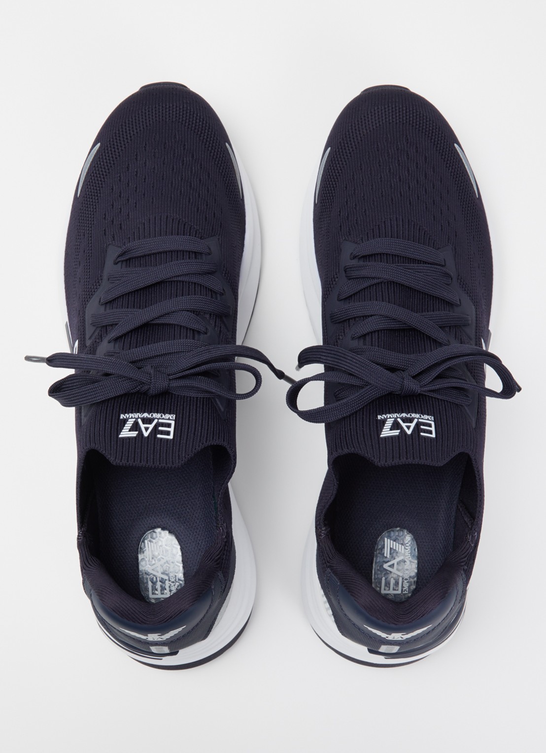 Armani Sneaker met gebreid bovenwerk - detail 4 indigo