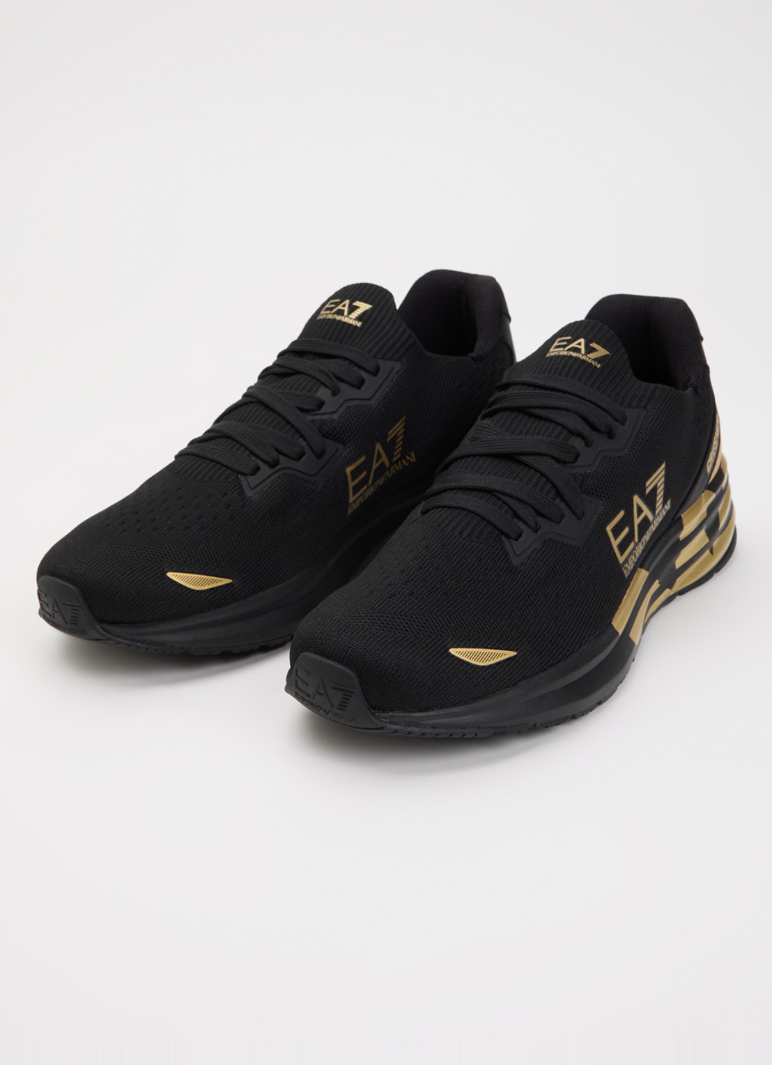 Armani Sneaker met gebreid bovenwerk - detail 3 zwart