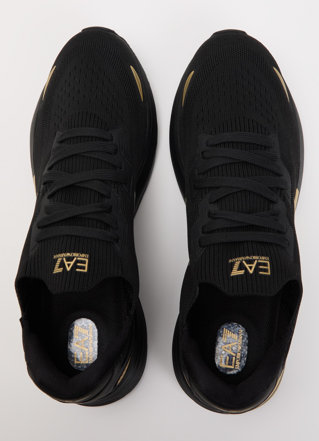 Armani Sneaker met gebreid bovenwerk - detail 4 zwart