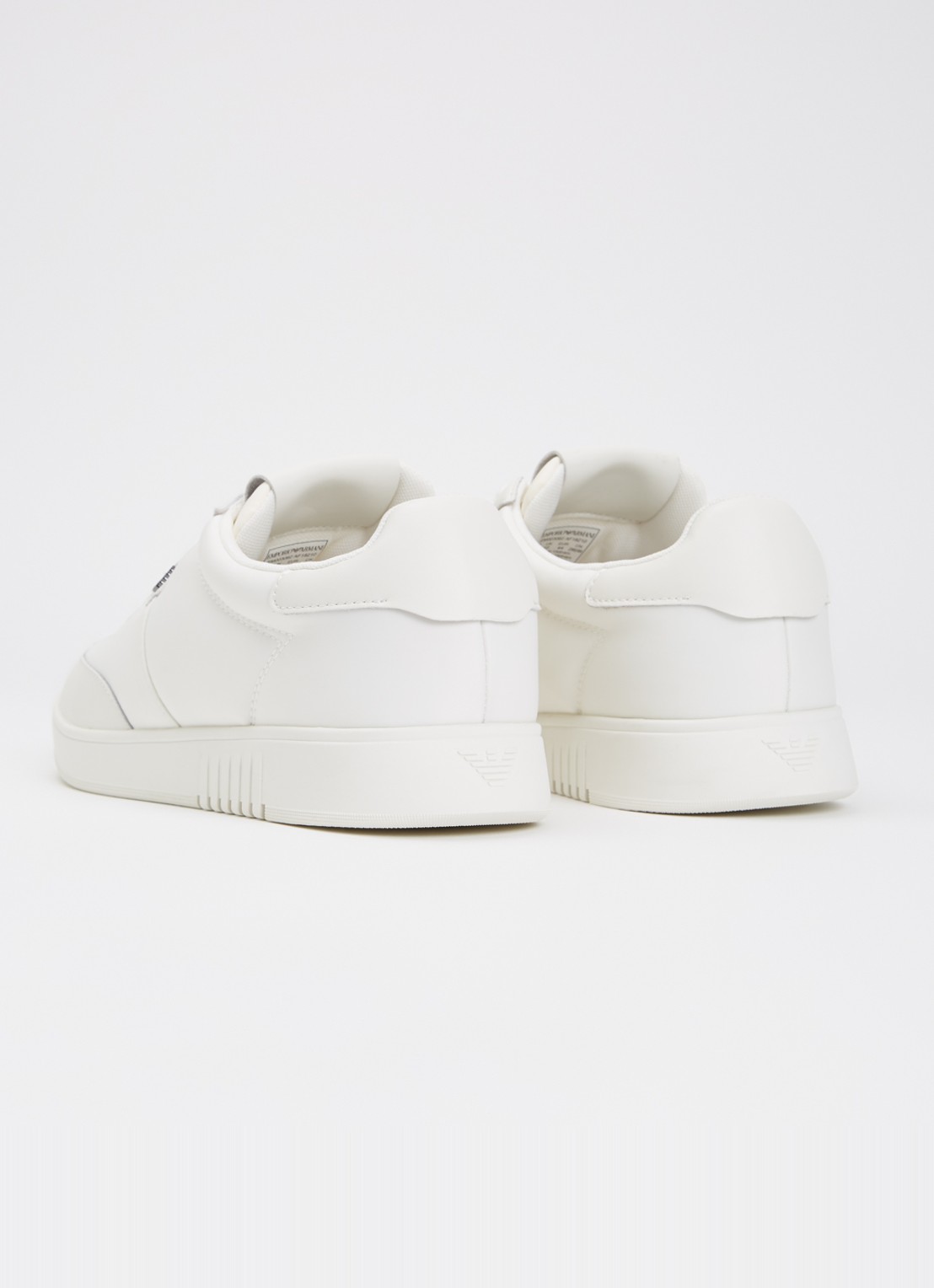 Armani Sneaker met leren details - achterkant 5 wit