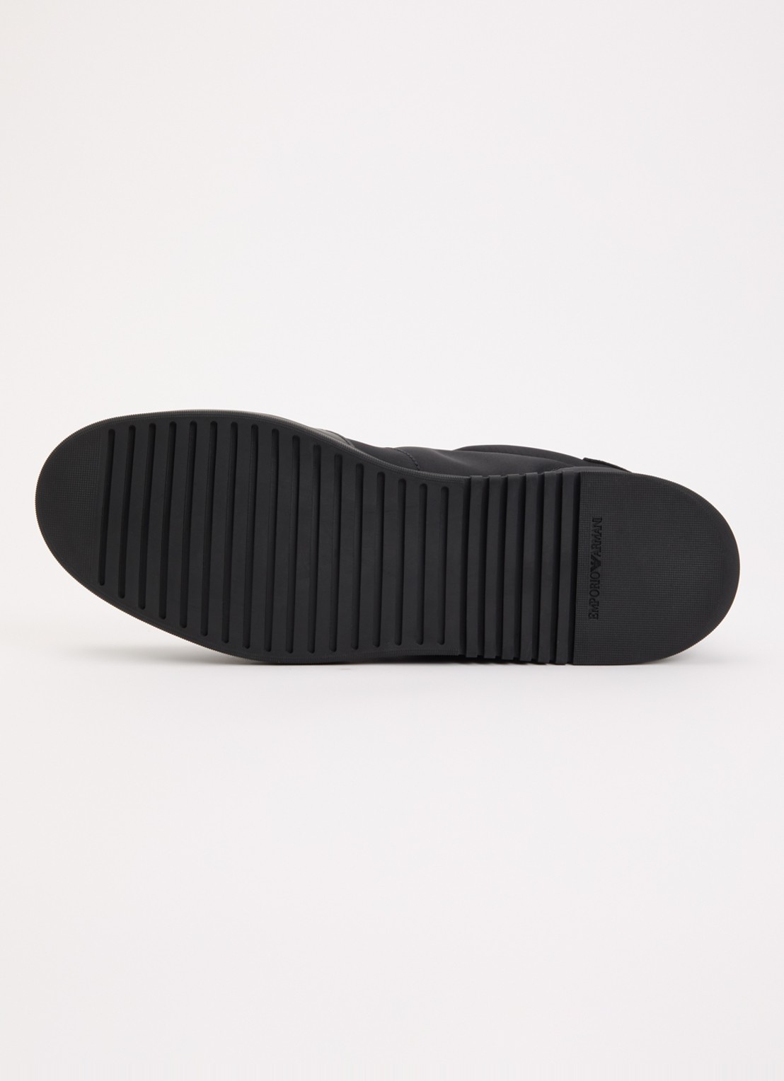 Armani Sneaker met leren details - detail 3 zwart