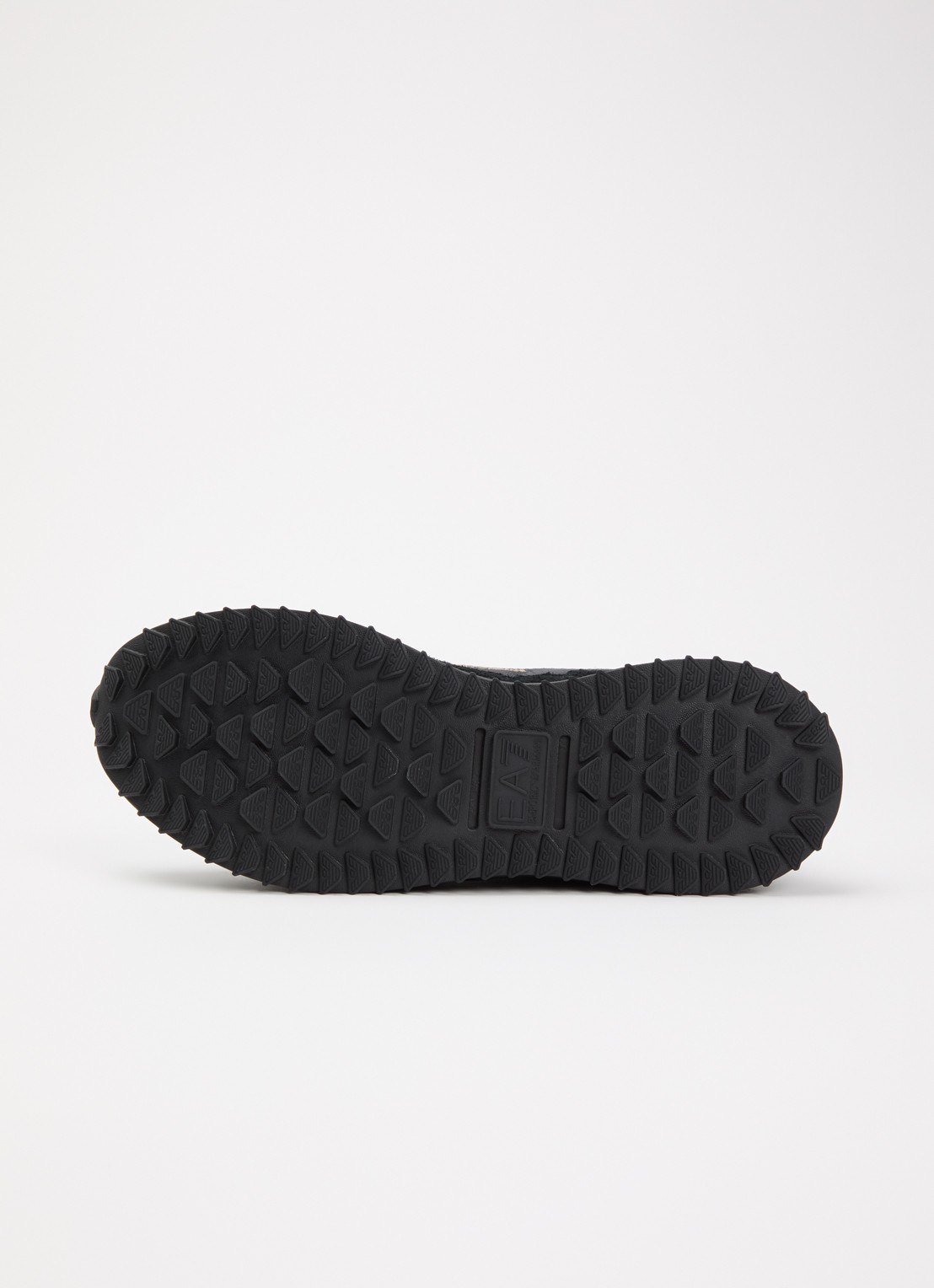 Armani Sneaker met logo en suède details - detail 3 zwart