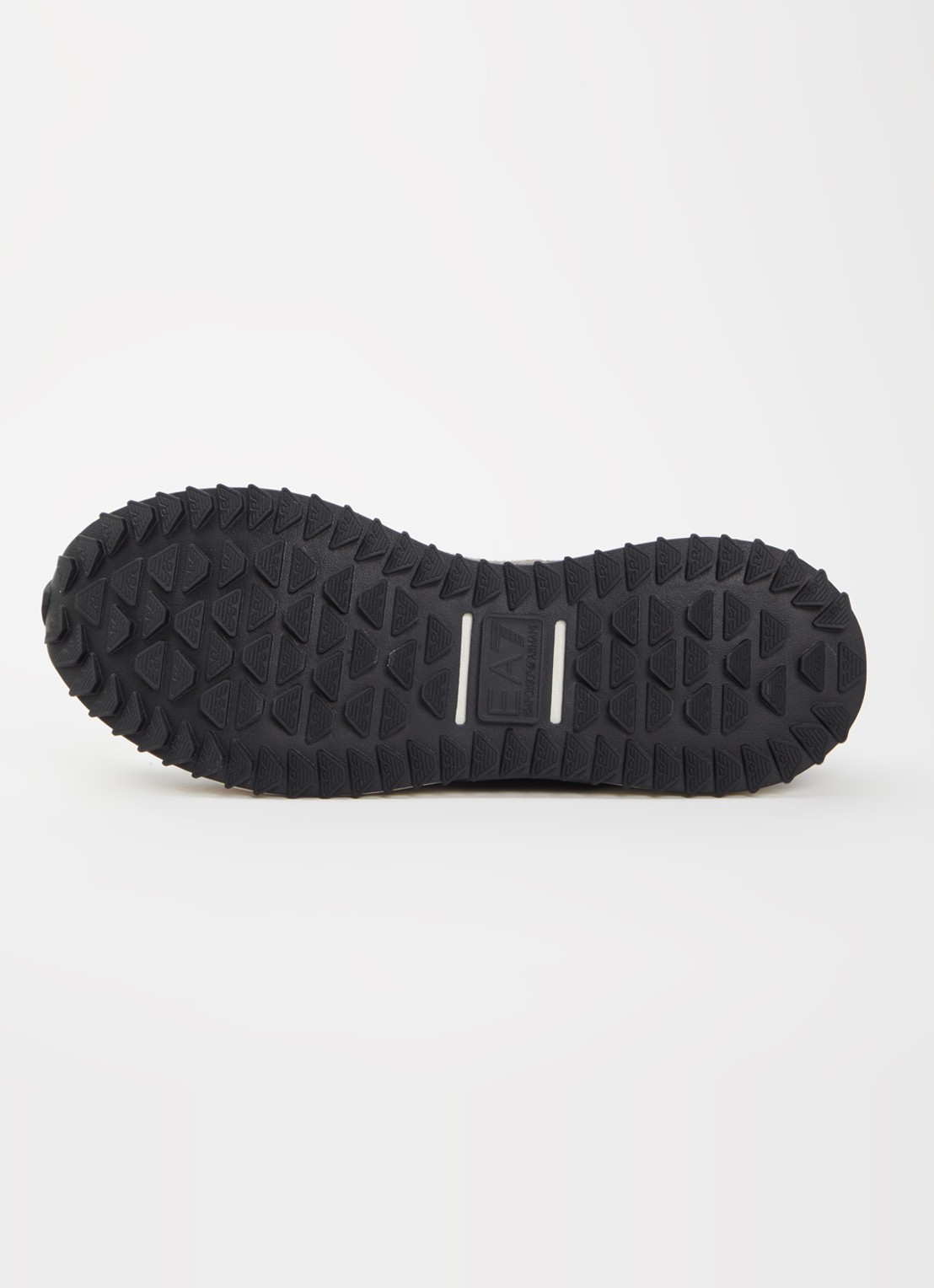 Armani Sneaker met logo en suède details - detail 3 grijs