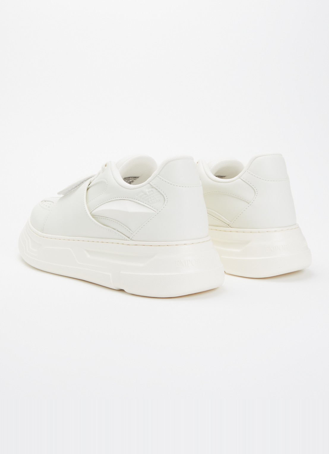 Armani Sneaker met logo - achterkant gebroken wit