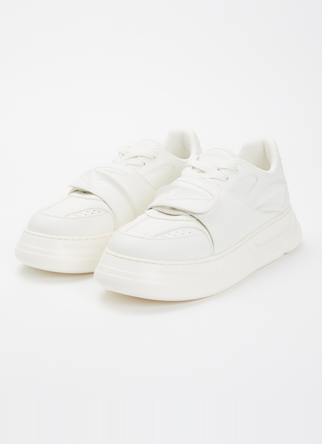 Armani Sneaker met logo - detail 3 gebroken wit