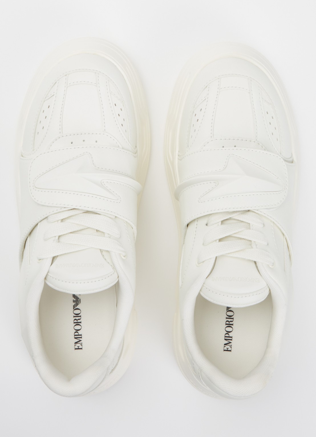 Armani Sneaker met logo - detail 4 gebroken wit