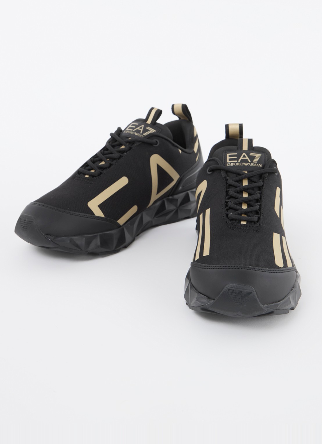 Armani Sneaker met logo - detail 3 zwart