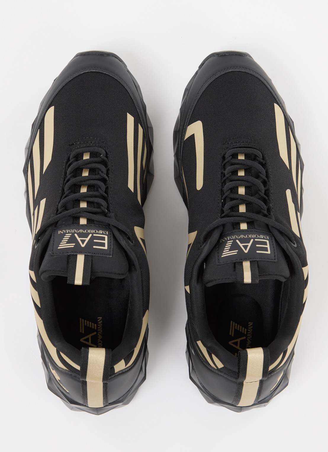 Armani Sneaker met logo - detail 4 zwart