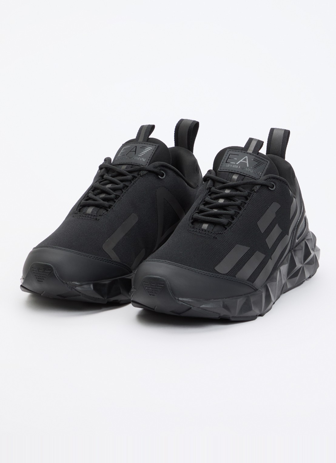 Armani Sneaker met logo - detail 3 diepzwart