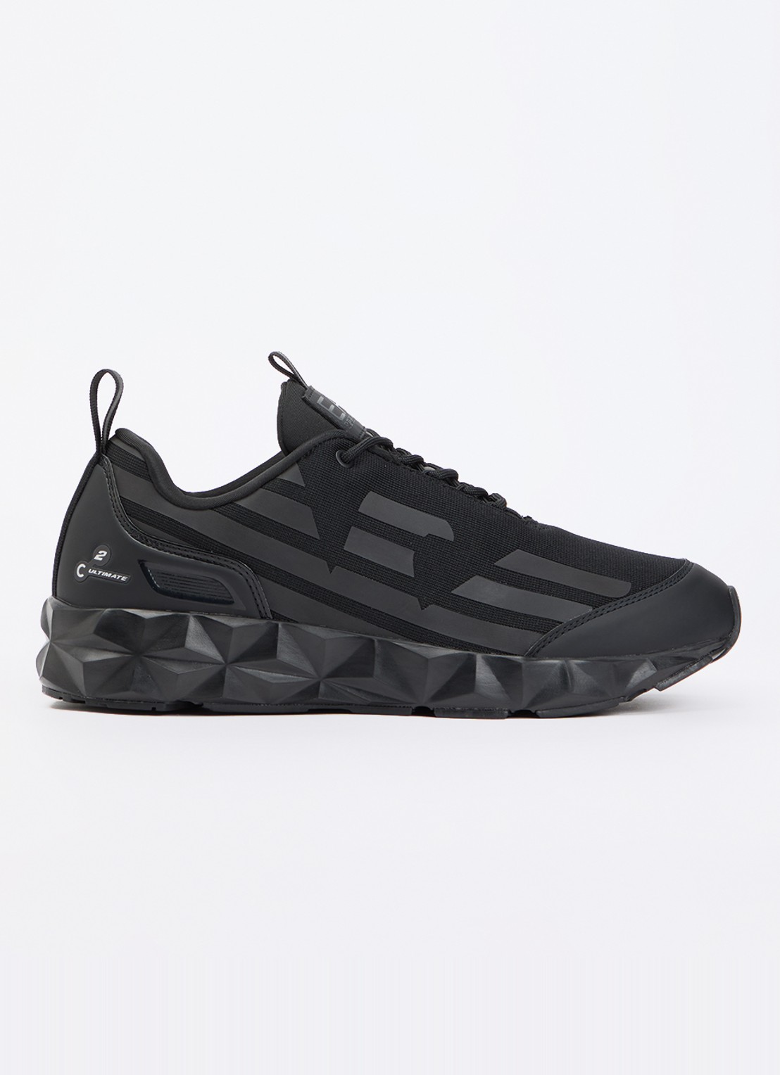 Armani Sneaker met logo - voorkant diepzwart