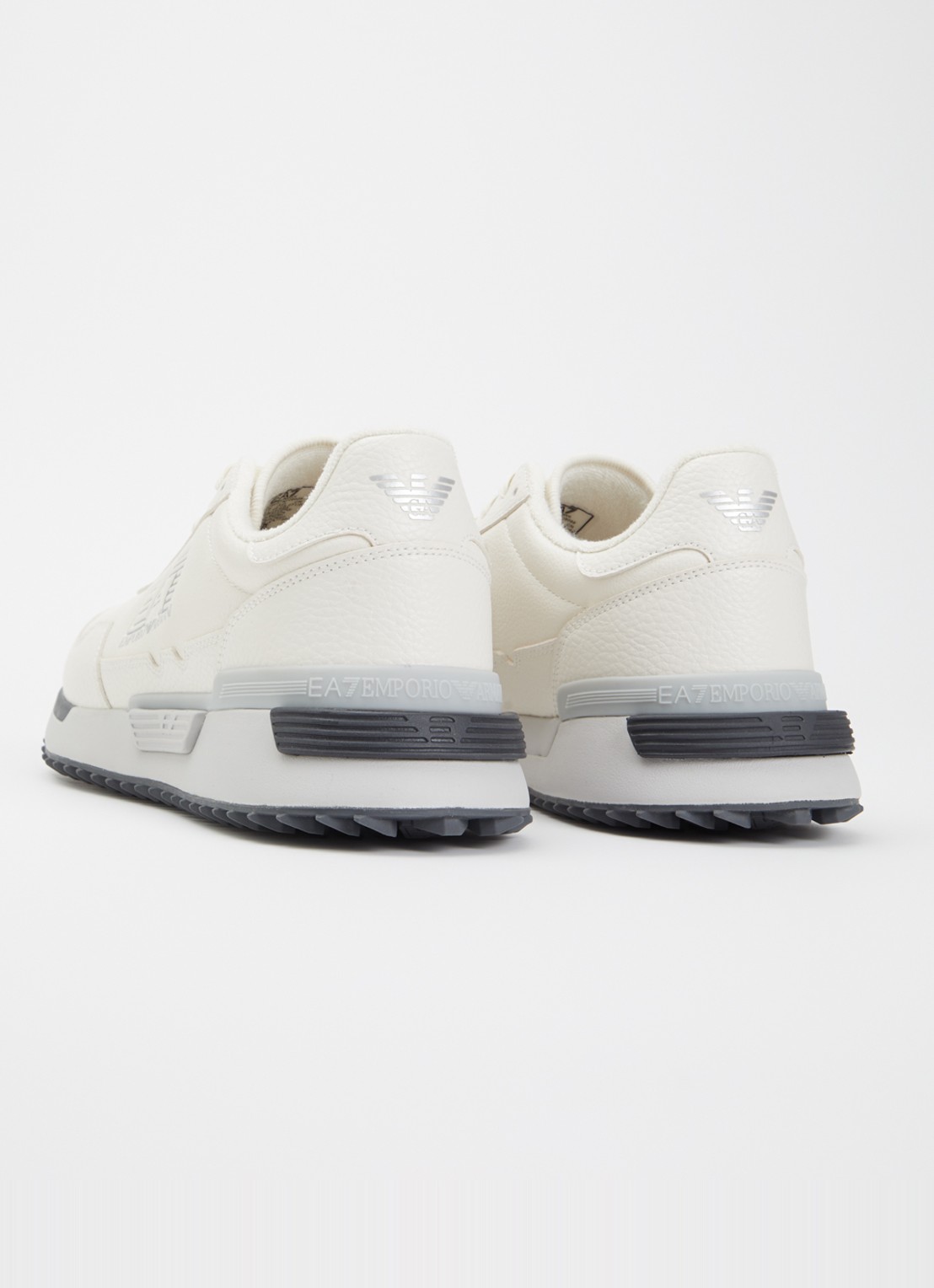 Armani Sneaker met logo - achterkant 4 gebroken wit