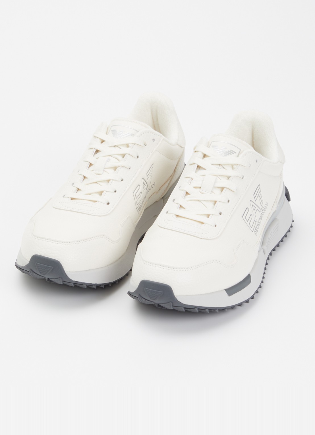 Armani Sneaker met logo - detail gebroken wit