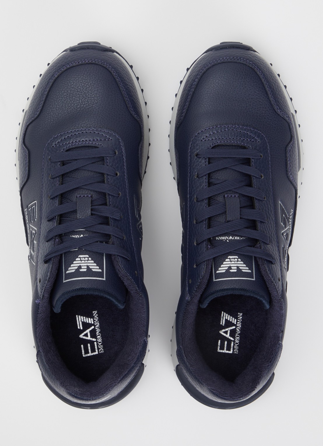 Armani Sneaker met logo - detail 3 donkerblauw
