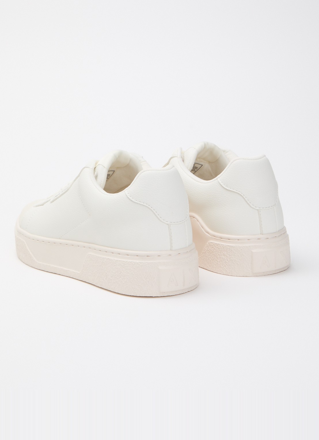 Armani Sneaker met logo - achterkant 5 gebroken wit