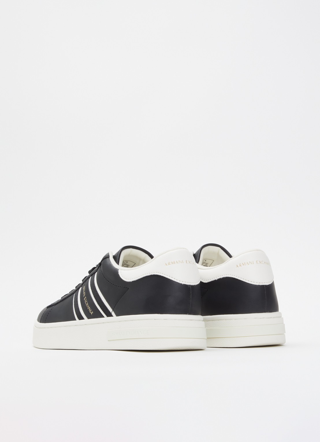 Armani Sneaker met logo - achterkant 4 zwart