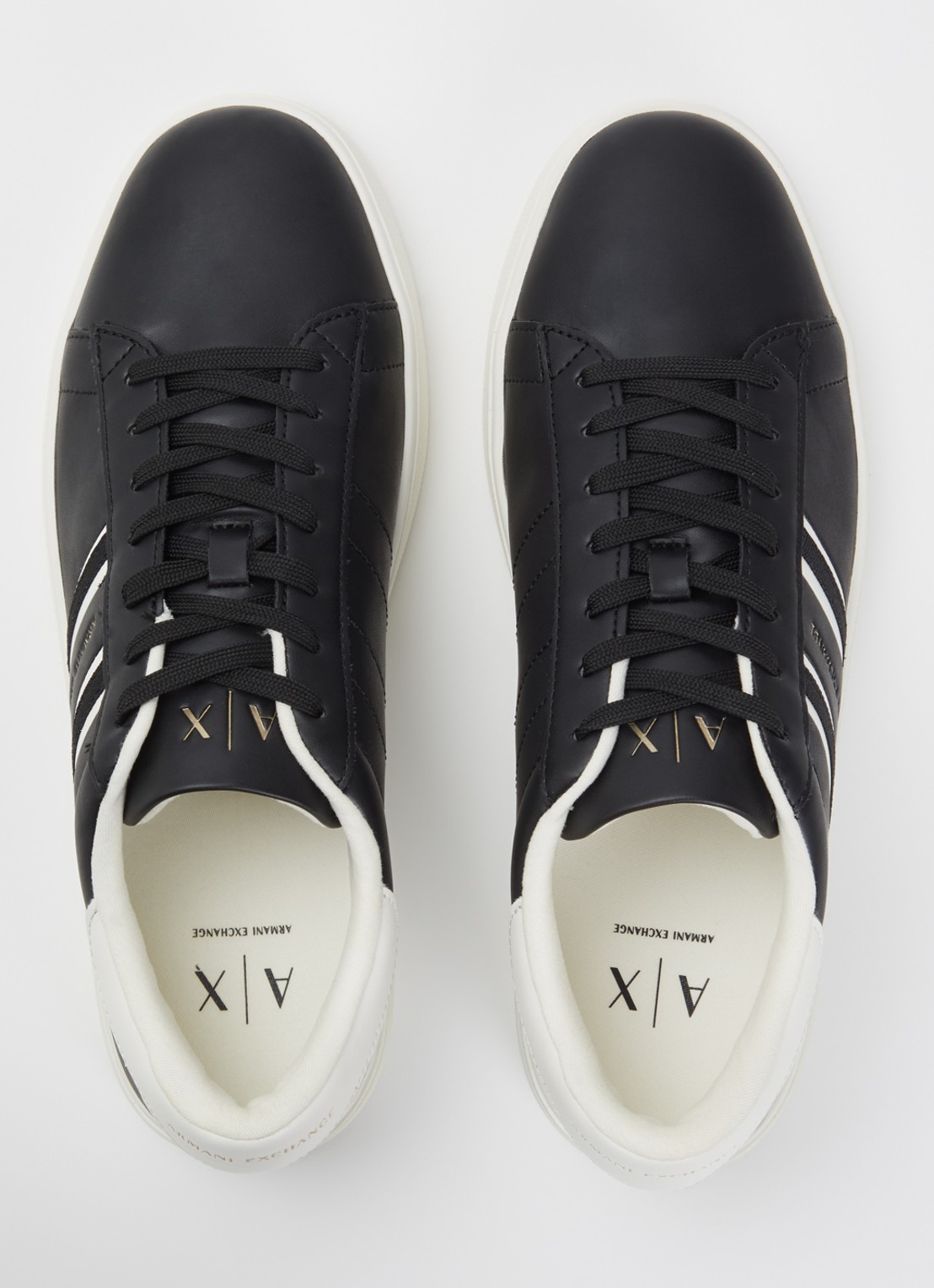 Armani Sneaker met logo - detail 2 zwart