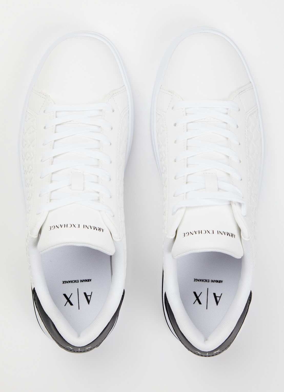 Armani Sneaker met logoprint - detail 4 wit