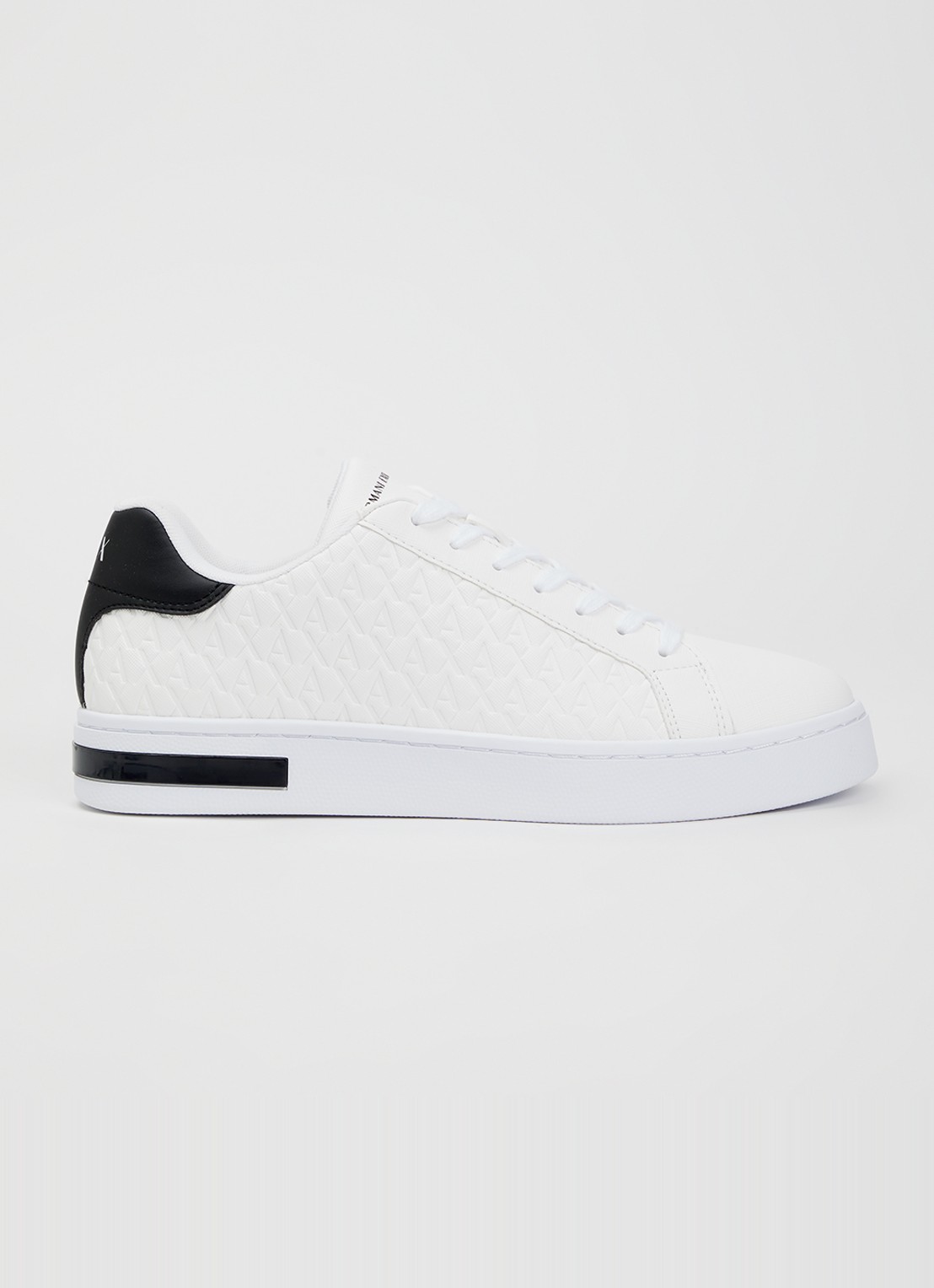 Armani Sneaker met logoprint - voorkant 2 wit