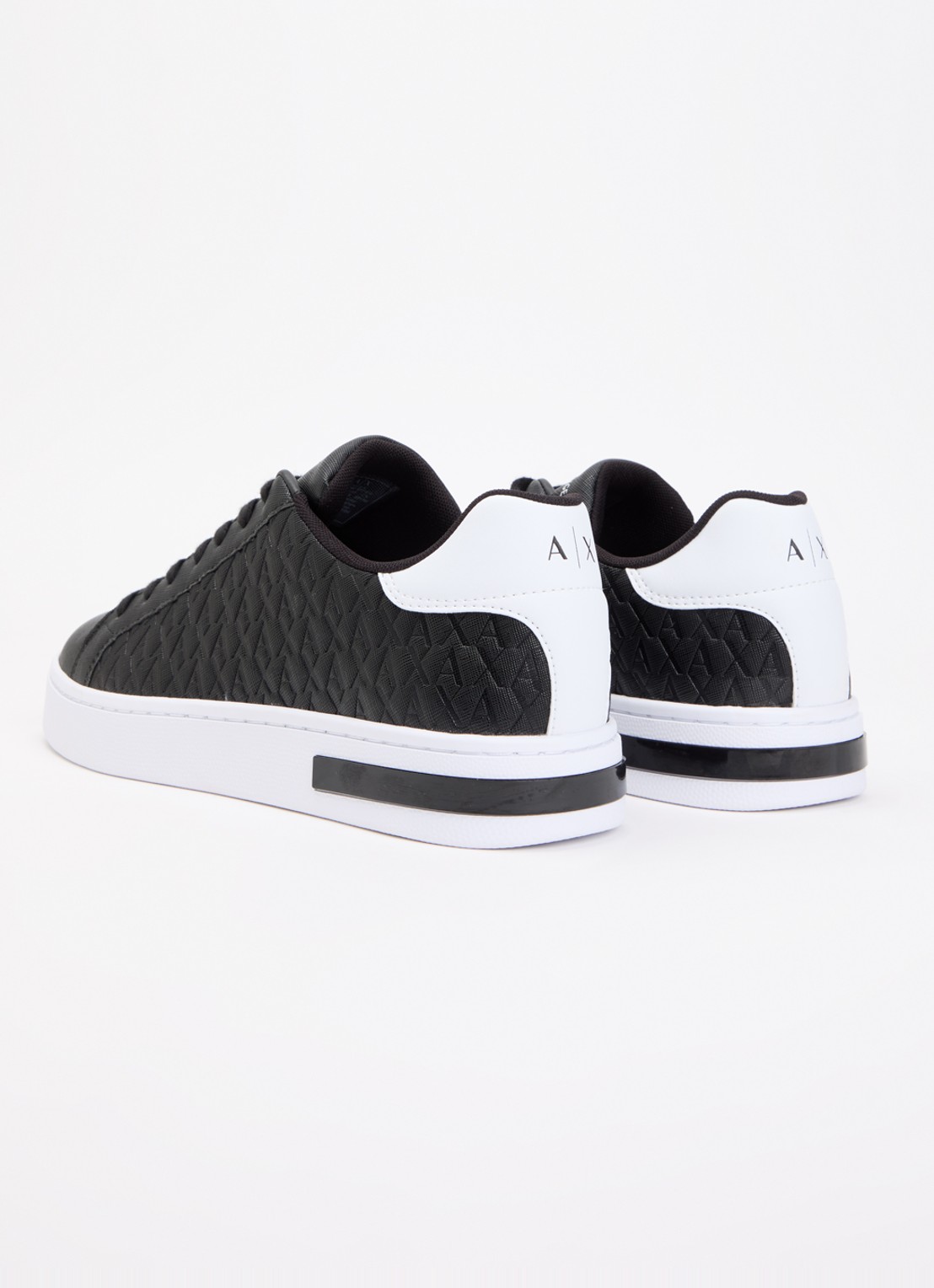 Armani Sneaker met logoprint - achterkant zwart