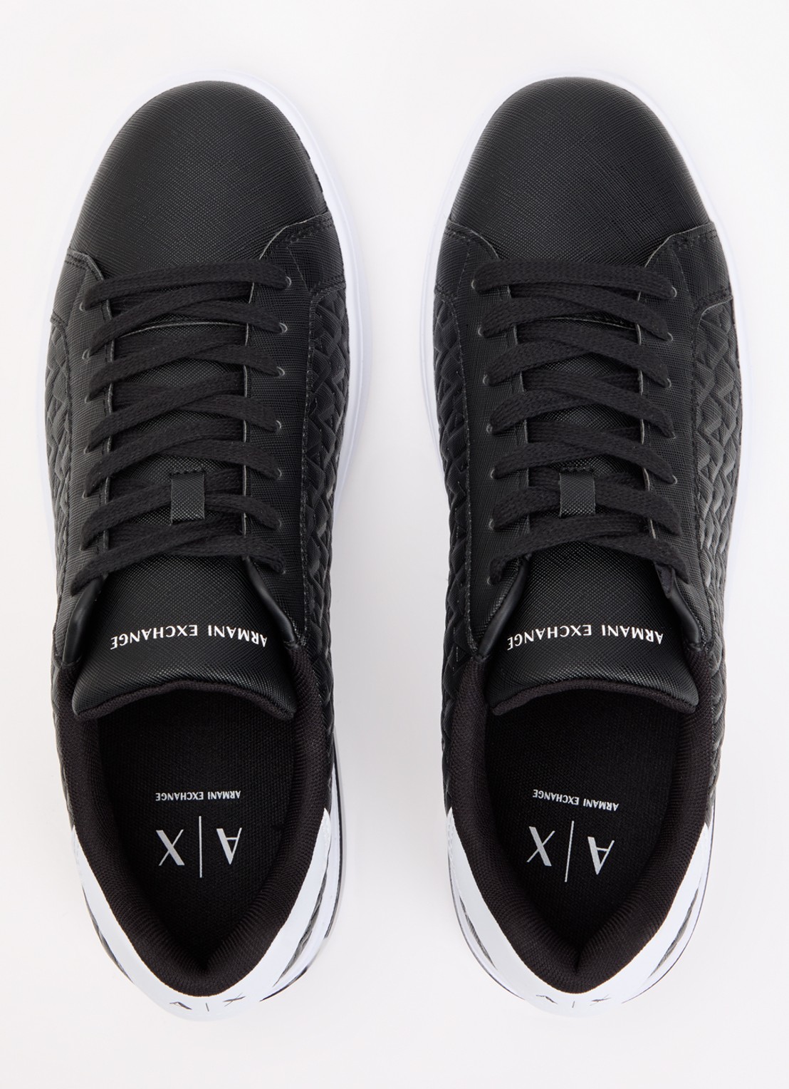 Armani Sneaker met logoprint - detail 4 zwart