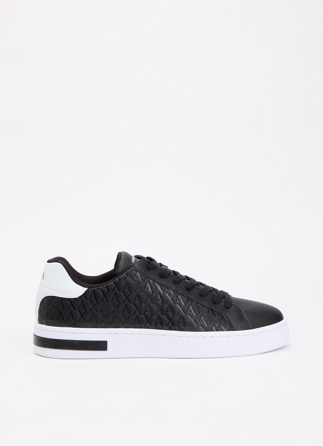 Armani Sneaker met logoprint - voorkant 2 zwart