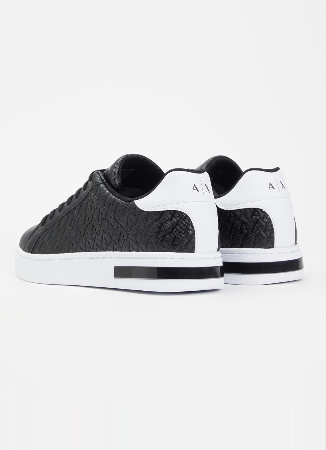 Armani Sneaker met logoprint - achterkant zwart