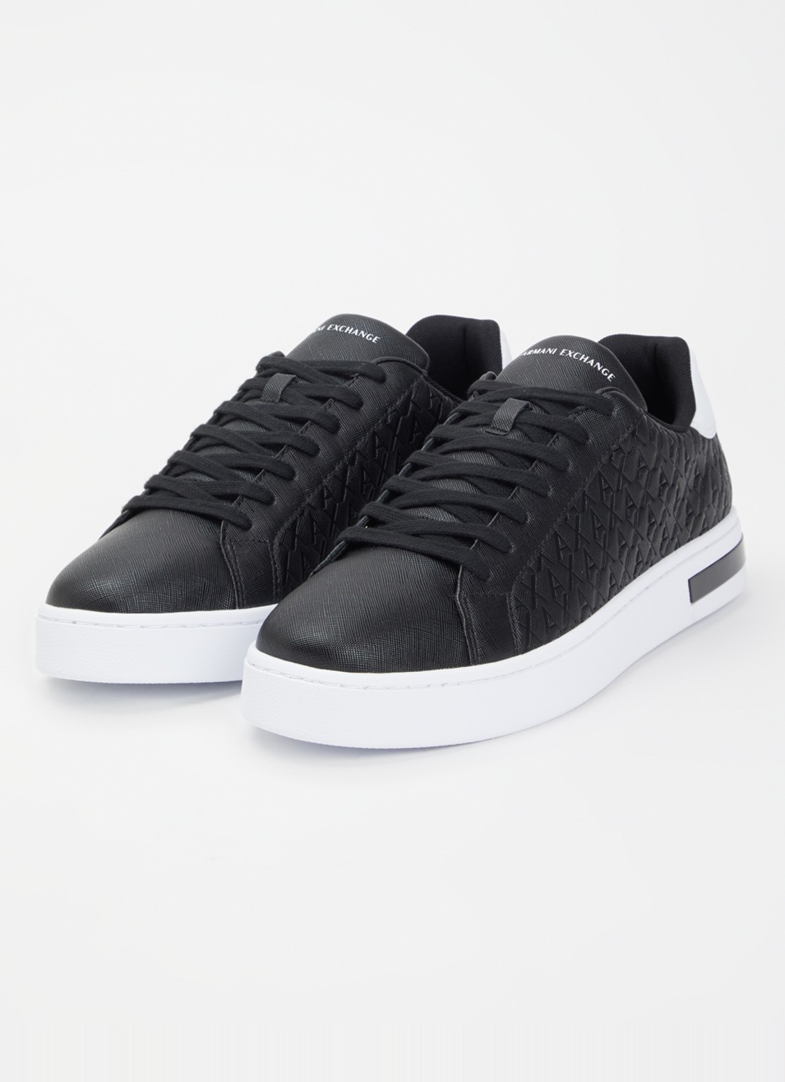 Armani Sneaker met logoprint - detail 3 zwart